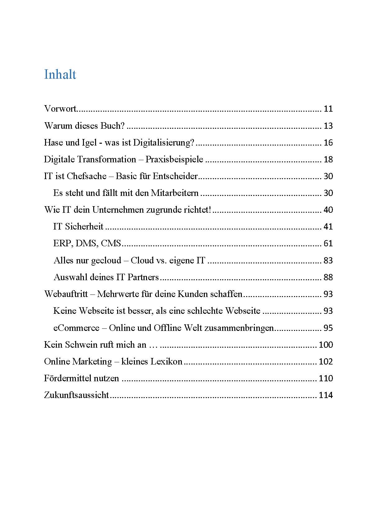 Buchinhalt Seite 3 - Deine Entscheidung