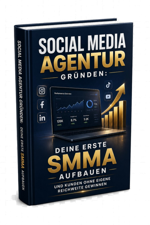 Deine erste Social Media Agentur – Gründerratgeber als E-Book 3 Produktabbildung E-Book Deine erste Social Media Agentur mit Hardcover-Design