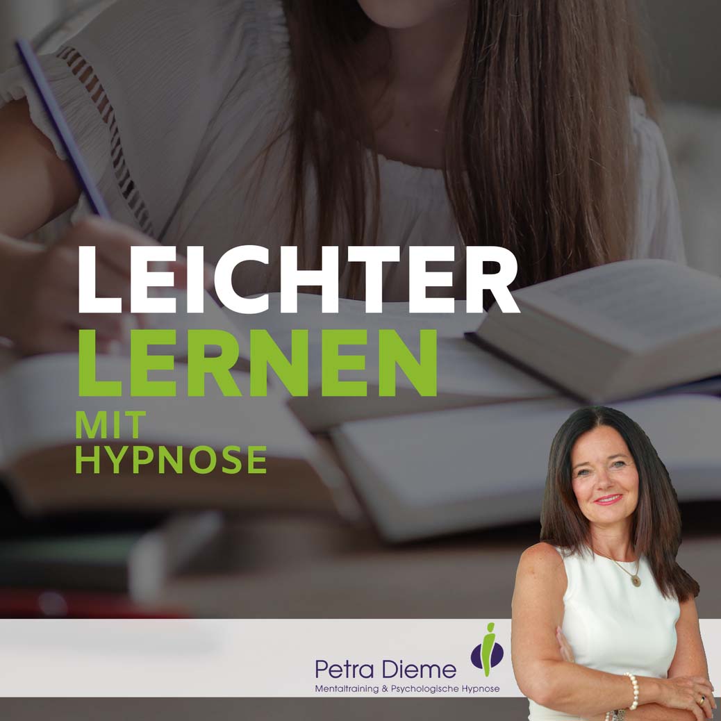 Hypnose-Audiokurs Cover Leichter lernen mit Petra Dieme