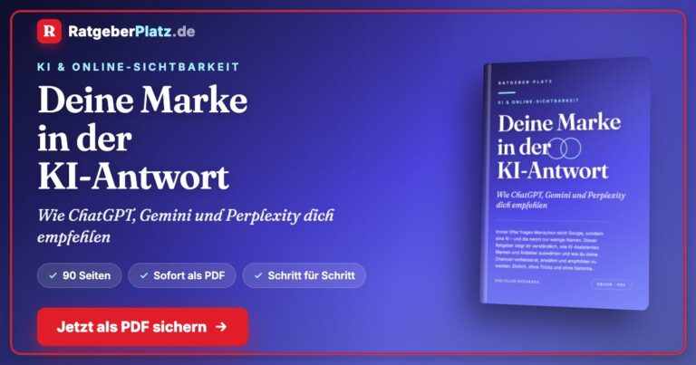 Deine Marke in der KI-Antwort – E-Book zur KI-Sichtbarkeit