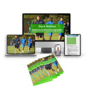 6 Wochen Fussball Saisonvorbereitungsplan auf verschiedenen Geräten - Desktop, Laptop, Tablet und Smartphone