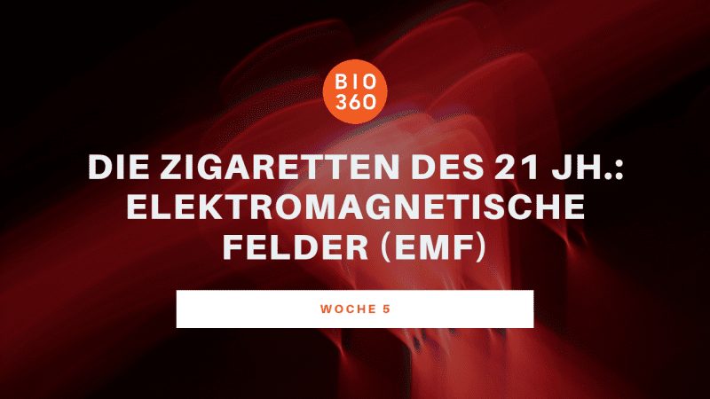Banner Woche 5: Die Zigaretten des 21. Jahrhundert – Elektromagnetische Felder mit rotem Lichthintergrund