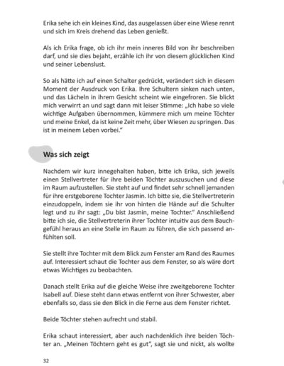 Buchseite 26 mit Fließtext und Abschnittsüberschrift Was sich zeigt