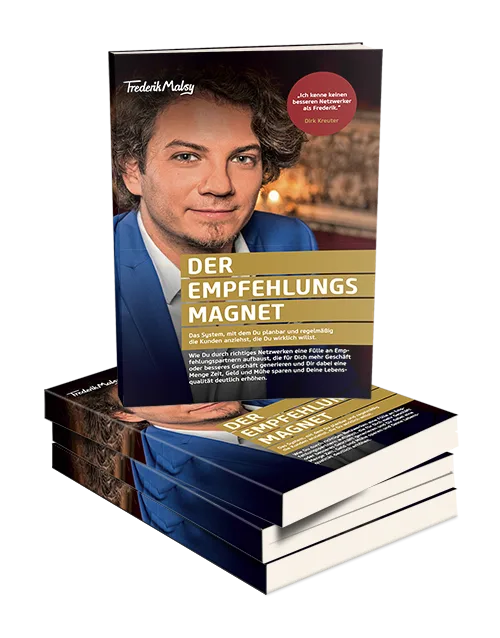 Buchcover des Hörbuchs und eBooks von Frederik Malsy zum Empfehlungsmarketing