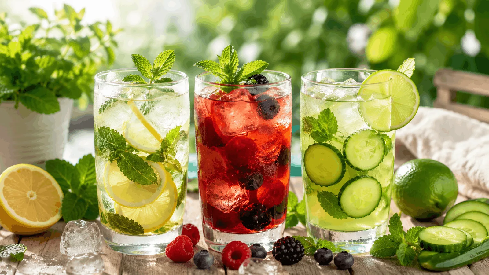 Gesunde Sommerdrinks