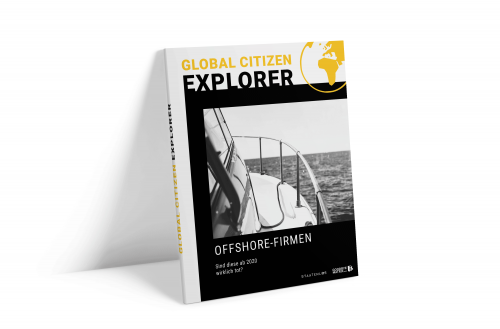 Global Citizen Explorer Band zu Offshore-Firmen mit Schiffsmotor-Fotografie auf Cover