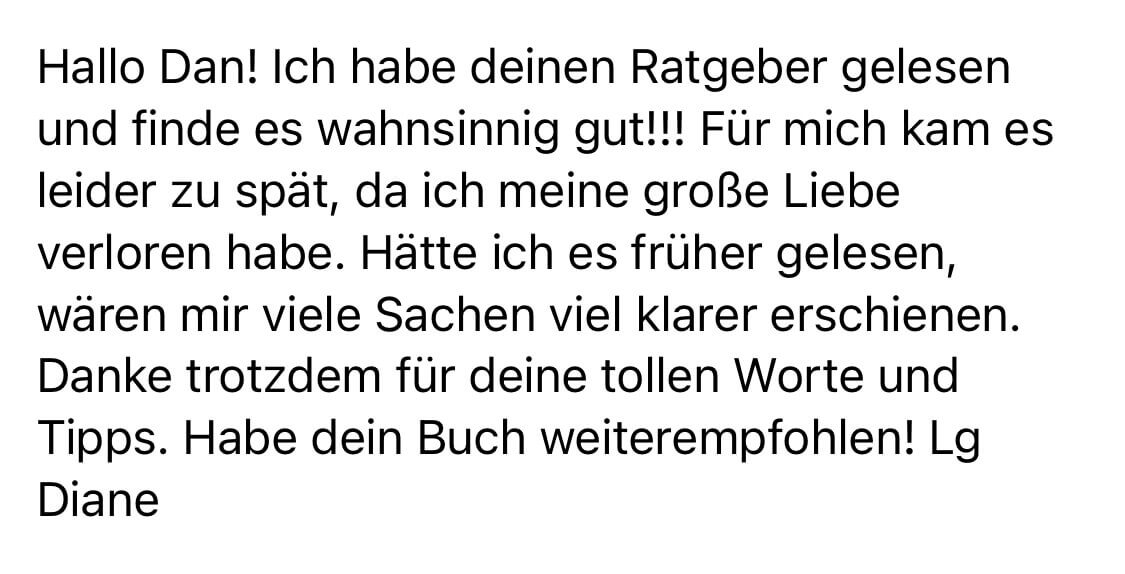 Kundenstimme von Diane über Ratgeber, bedauert späten Fund und empfiehlt Weiterlesen