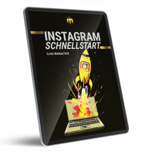 Der Lead Magnet Funnel – E-Book zum E-Mail-Listenaufbau 4 E-Book Cover Instagram Schnellstart von Ilias Marketing auf Tablet