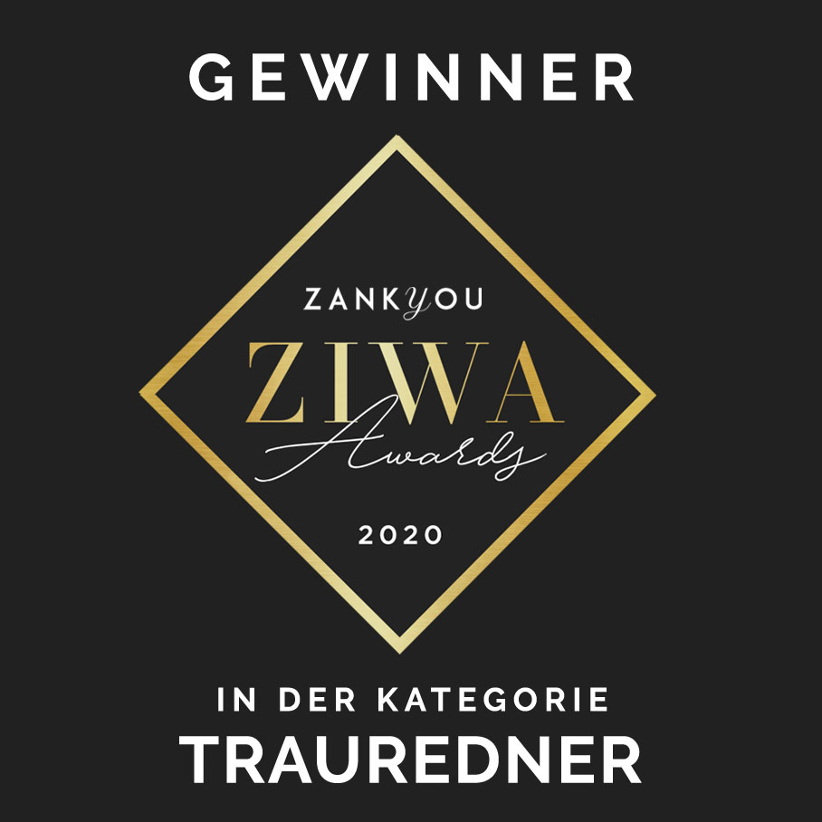 Martin Fett erhält ZIWA Award als bester Trauredner Deutschlands