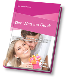 3D Mockup E-Book Der Weg ins Glück mit aufgeschlagenem Buch und Paar