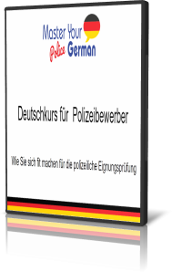 Deutschkurs für Polizeibewerber – Gold von Markus Senn 2 Deutschkurs für Polizeibewerber – Gold Produktcover mit Deutschlandflagge