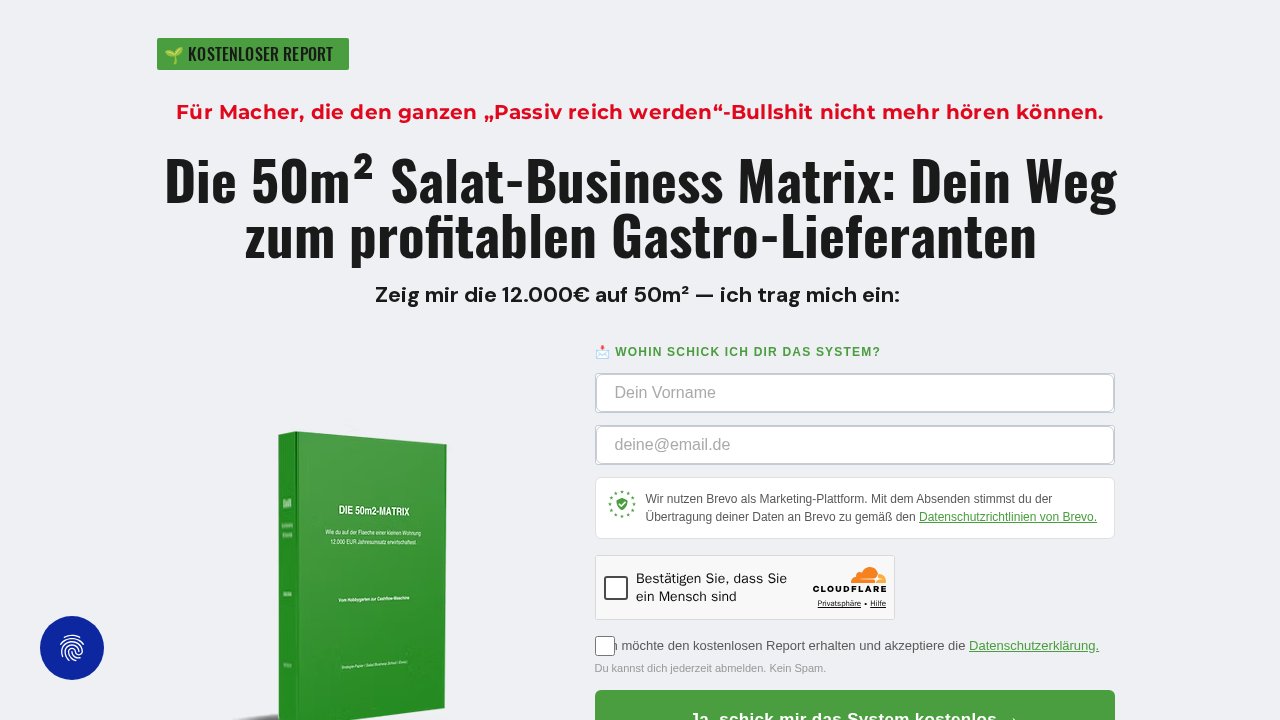 Die 50m² Salat-Business Matrix – E-Book zum Salatanbau 1 Die 50m² Salat-Business Matrix – Ansicht der Verkaufsseite