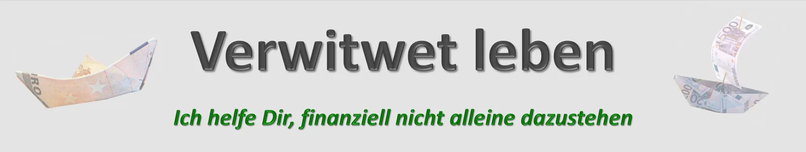 Ich helfe Dir finanziell alleine dazustehen