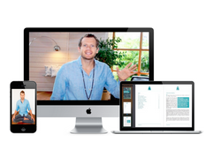 Onlinekurs Burnout auf verschiedenen Geräten, Mockup