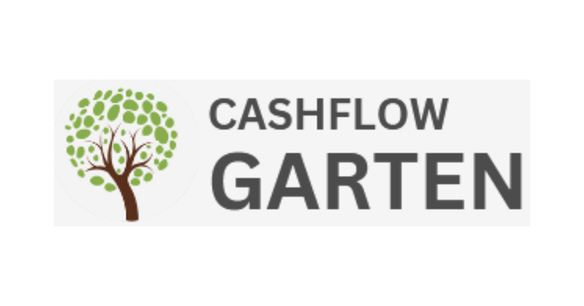 Logo der Cashflow Garten Community mit grünem Baum und Schriftzug