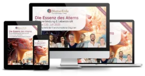 Responsive Mockup des Online-Kurses Die Essenz des Atems auf verschiedenen Geräten