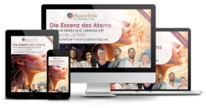 Responsive Mockup des Online-Kurses Die Essenz des Atems auf Smartphone, Tablet und Desktop-Bildschirm