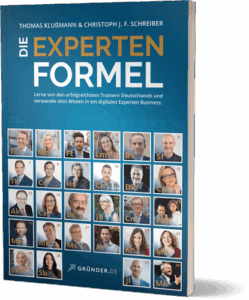 Buchcover Die Experten Formel von Thomas Klußmann und Christoph J.F. Schreiber mit Trainierfotos