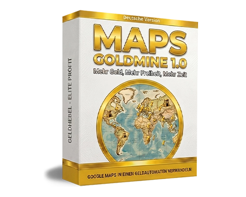 Produktbox Maps Goldmine 1.0 Videokurs Deutsche Version mit Weltkarte