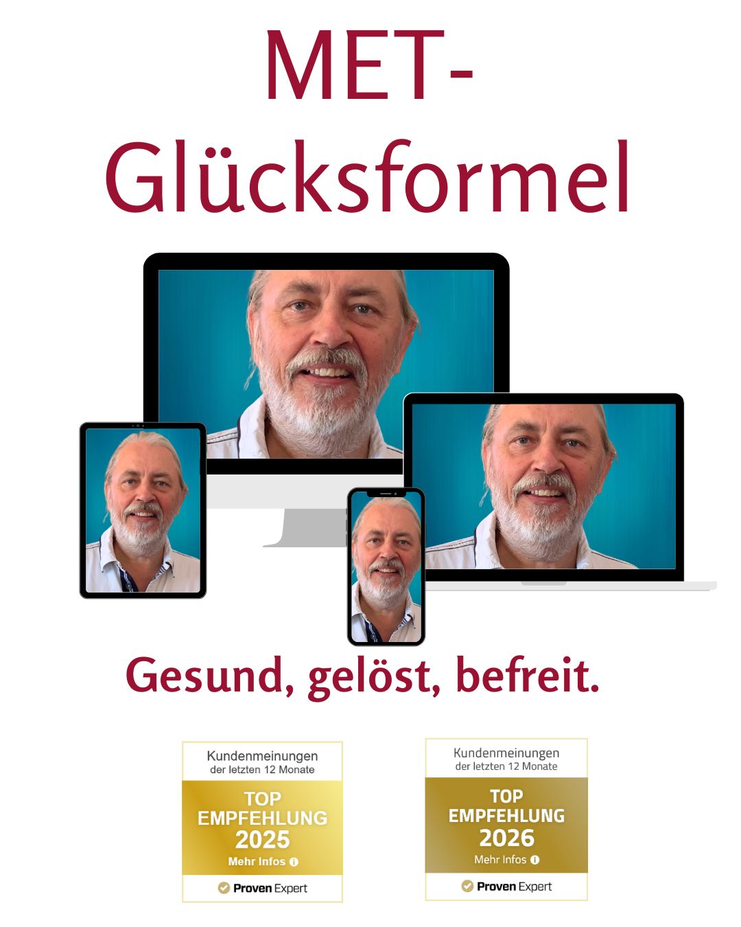 MET Glücksformel Onlinekurs mit Instructor auf mehreren Geräten