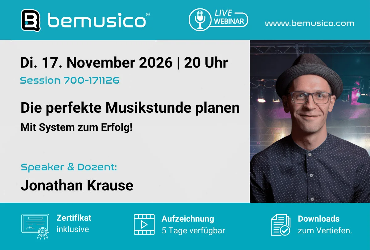 Jonathan Krause, Autor von Die perfekte Musikstunde planen – Mit System zum Erfolg