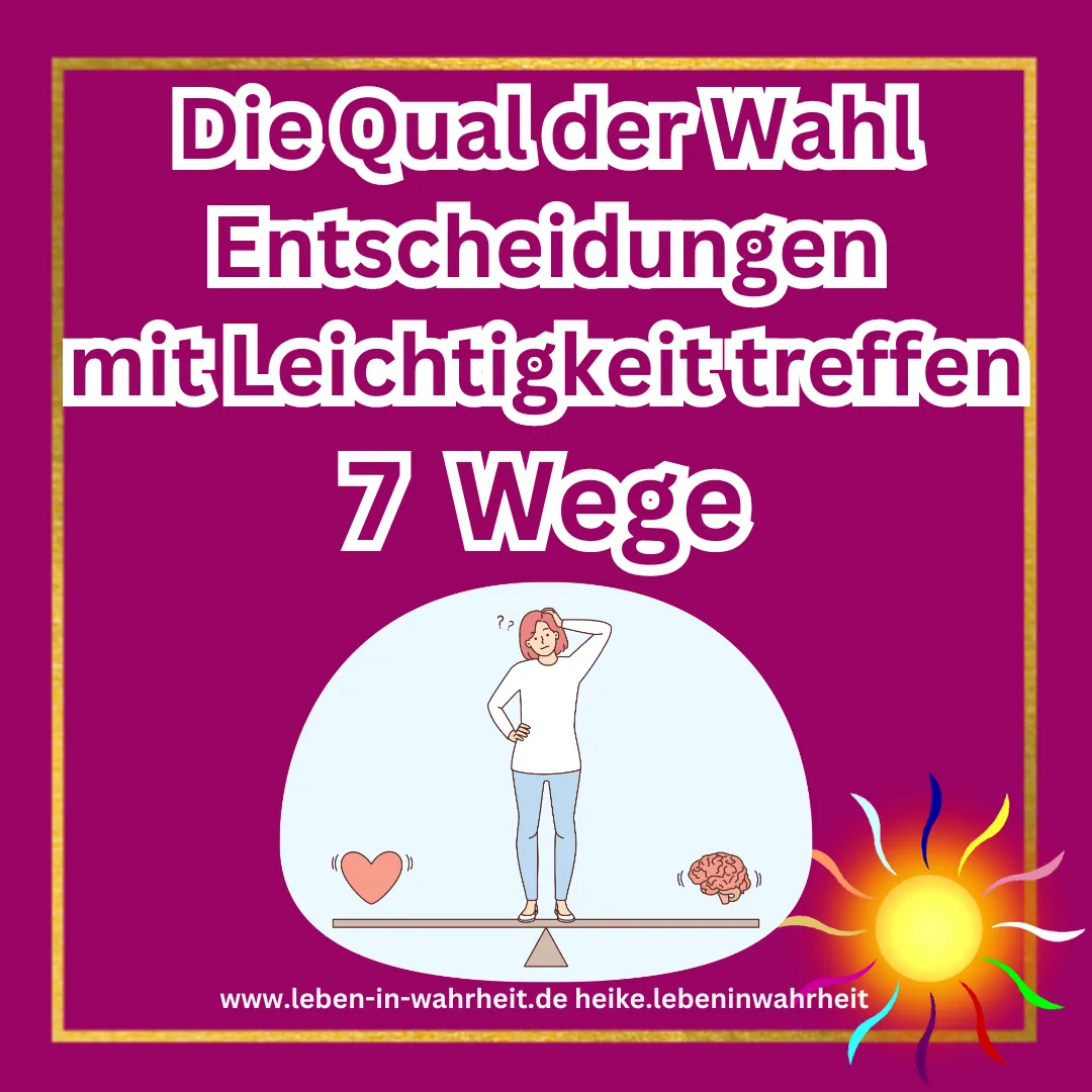 Produktcover "Die Qual der Wahl – Entscheidungen mit Leichtigkeit treffen" mit Illustration einer Person auf Waage zwischen H