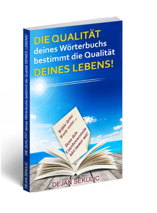 Taschenbuch-Mockup Die Qualität deines Wörterbuchs 3D