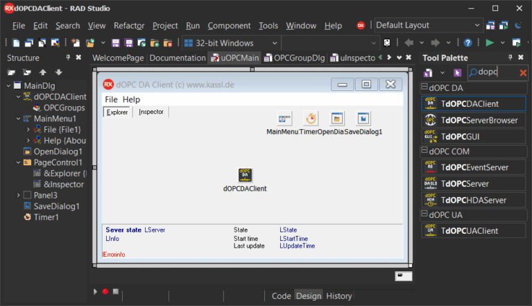 dOPC Client Toolkit for Delphi von Kassl GmbH