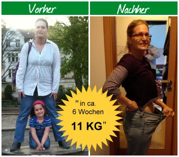 EasyActivePlus – Videokurs für aktiven Lebensstil 8 Vorher-Nachher Vergleich Frau Gewichtsverlust 11 kg in 6 Wochen EasyActivePlus