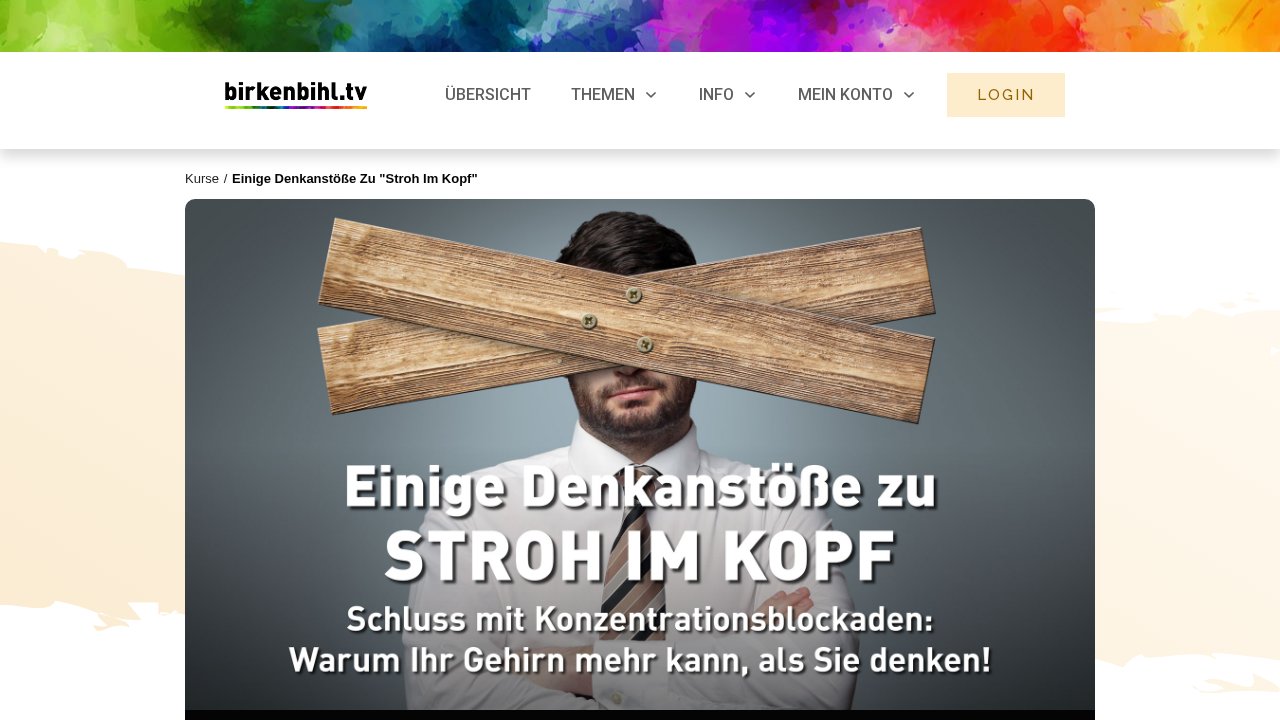 Einige Denkanstöße zu „Stroh im Kopf“ – Ansicht der Verkaufsseite