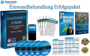 Einwandbehandlung Erfolgspaket mit allen Komponenten: Buch, DVDs, Checklisten, Mp3 Audio, Guides und Zertifikate