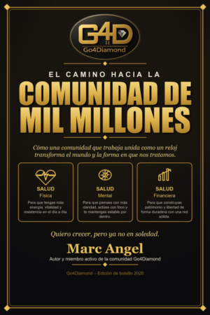 E-Book-Cover El Camino hacia la Comunidad de Mil Millones Go4Diamond Kompaktversion mit Gesundheitspfeilern