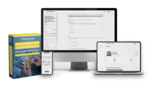 ErfolgsAzubi Academy Plattform Elektroniker für Betriebstechnik Kurs auf Laptop, Tablet und Smartphone