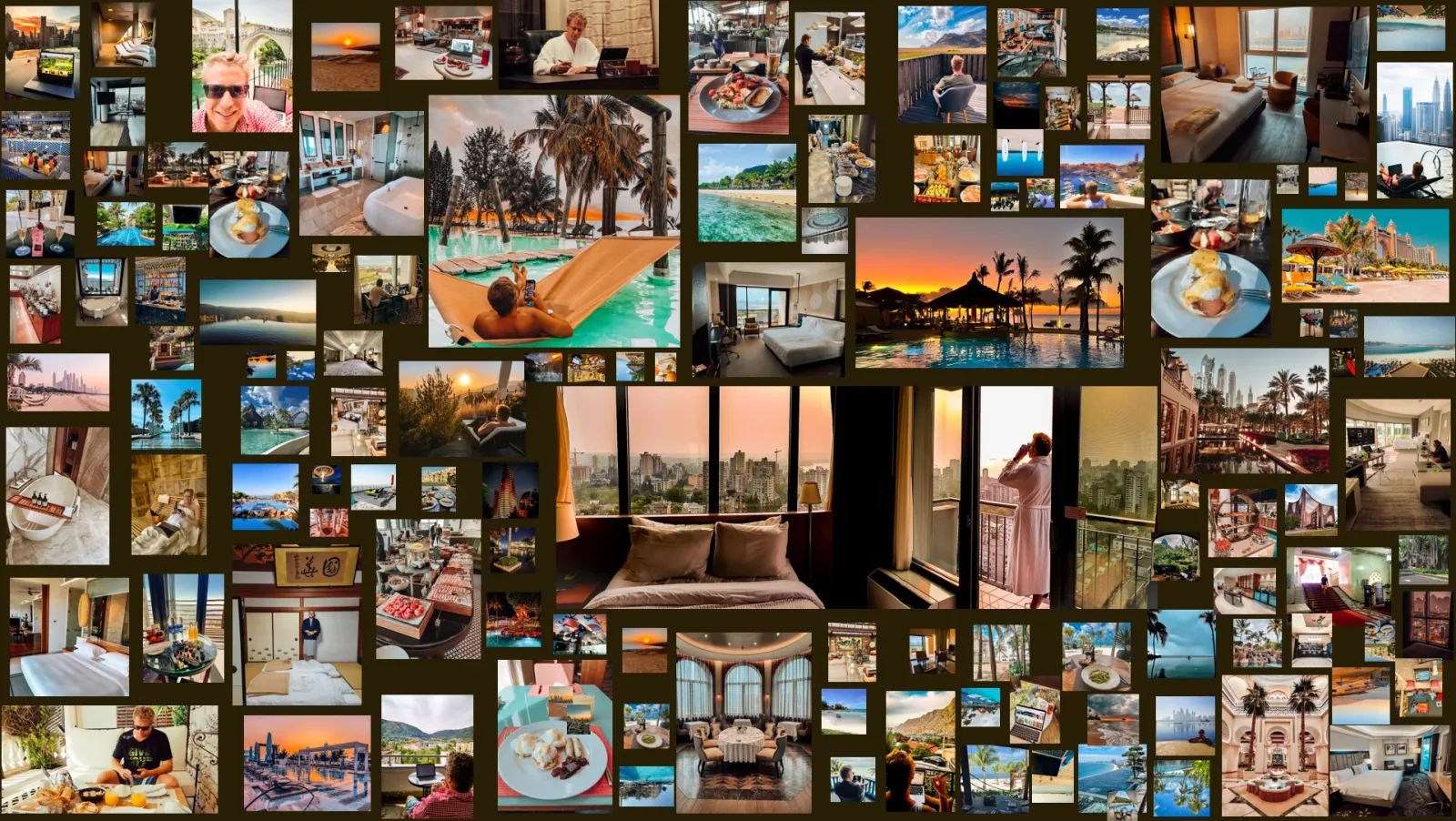 Galerie mit Reisefotos von Hotels, Pools, Suiten und Destinationen