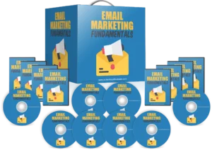 Email Marketing Fundamentals Videokurs mit Boxverpackung, DVDs und Begleitmaterialien