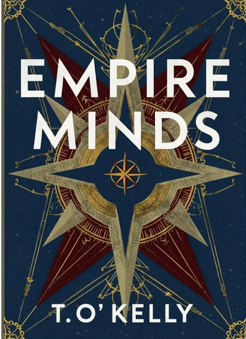 Empire Minds Hero-Bild mit großformatigem Cover-Design, dunkelblau mit goldenen Elementen und rotem Kompass-Motiv