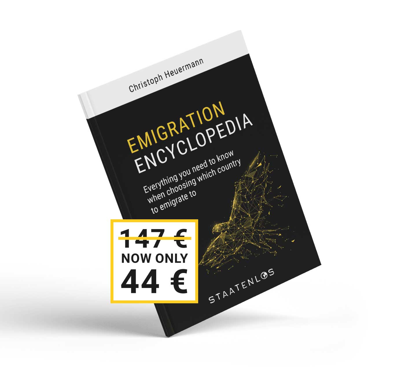 Emigration Encyclopedia Buch mit Rabatt-Preisschild 147€ jetzt 44€