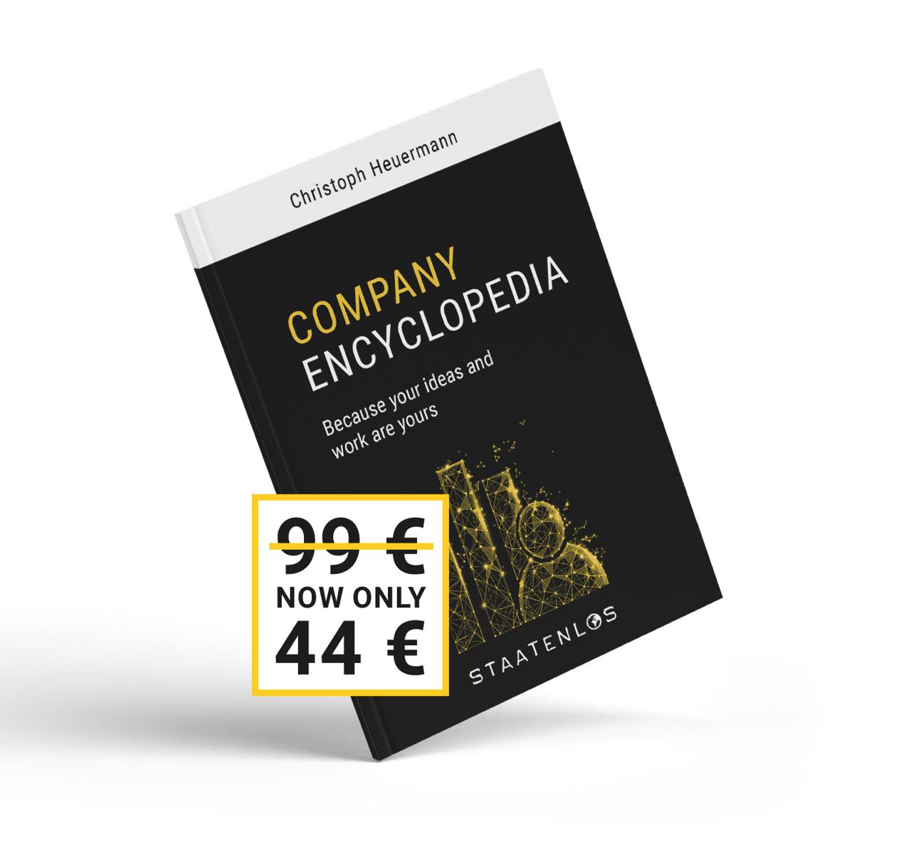 Company Encyclopedia Buch mit Rabatt-Preisschild 99€ jetzt 44€