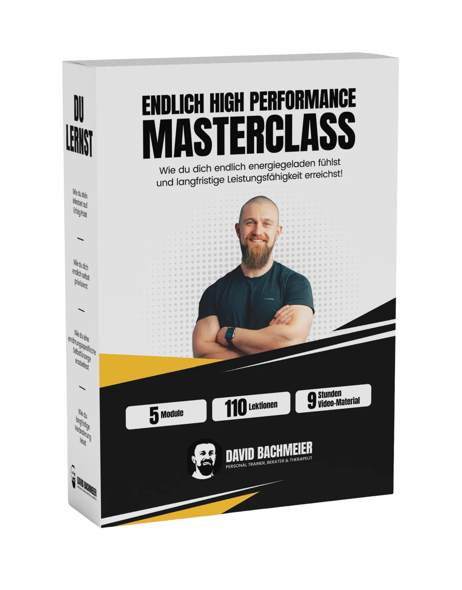 Produktbox Endlich High Performance Masterclass seitliche 3D-Ansicht