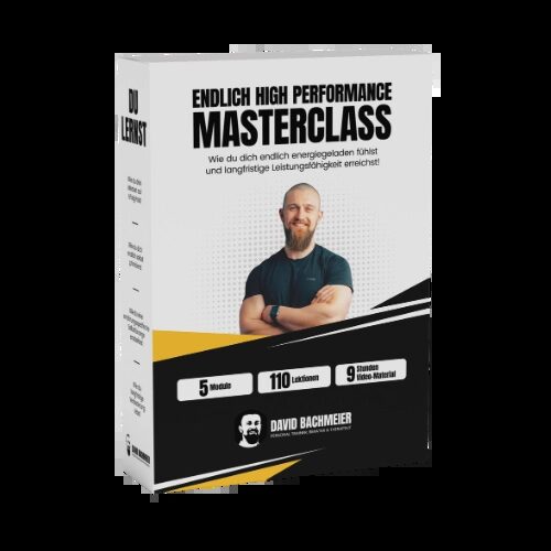 Produktbox Endlich High Performance Masterclass Cover weißes Design