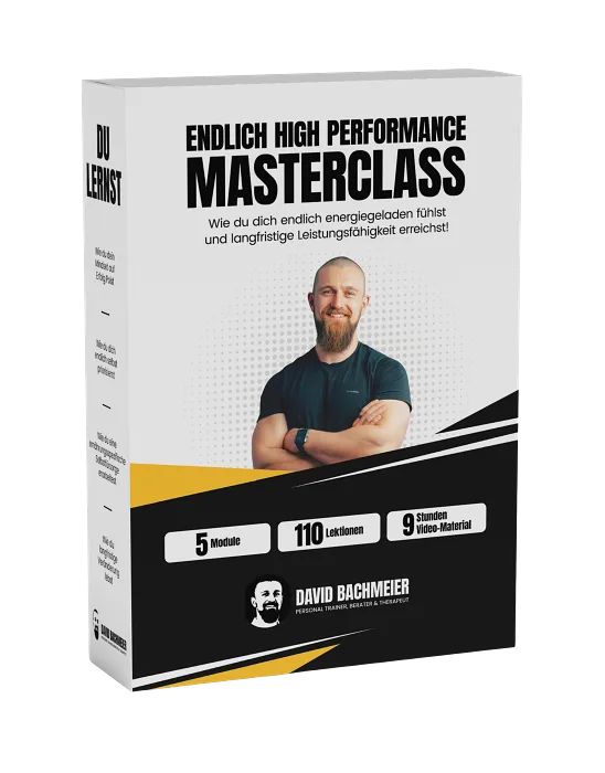 Mockup Endlich High Performance Masterclass Produktbox freigestellt