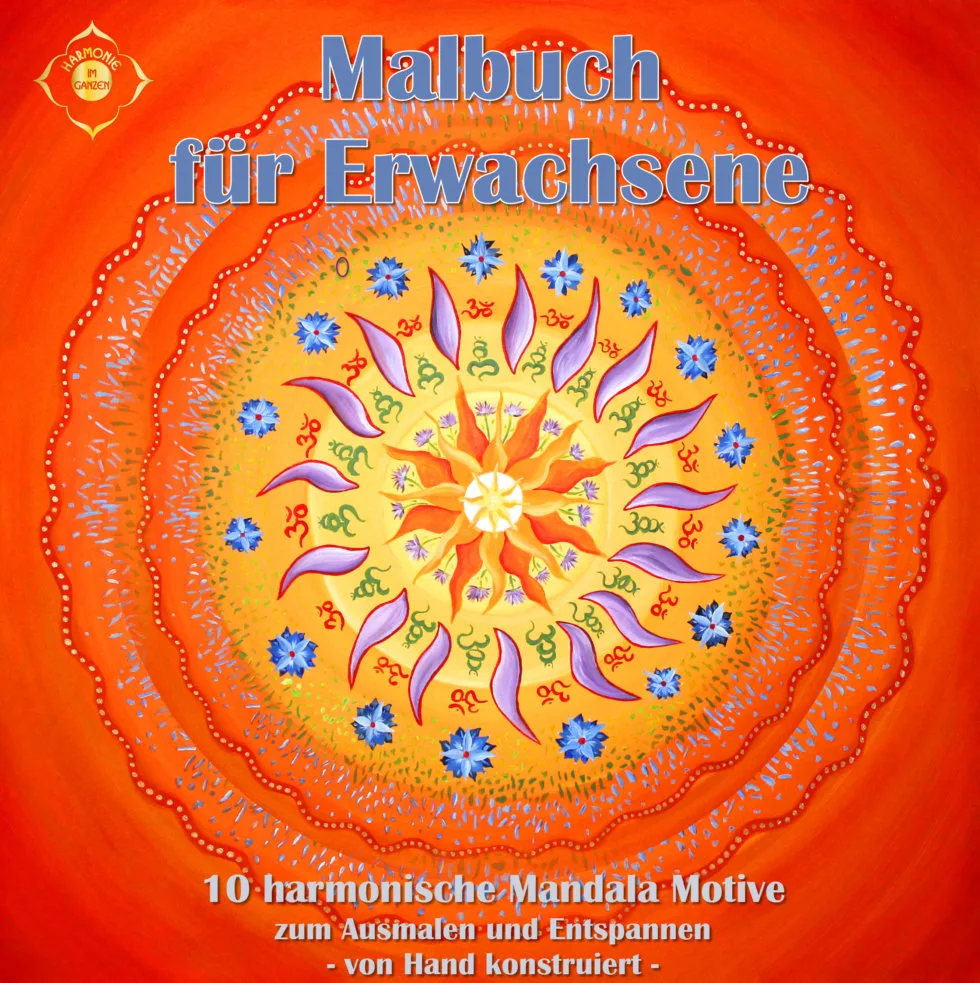 Energiebilder selber malen – Online Videomalkurs Mandala 1 Energiebilder selber malen Mandala Videokurs Cover mit farbenfrohem Mandala-Design
