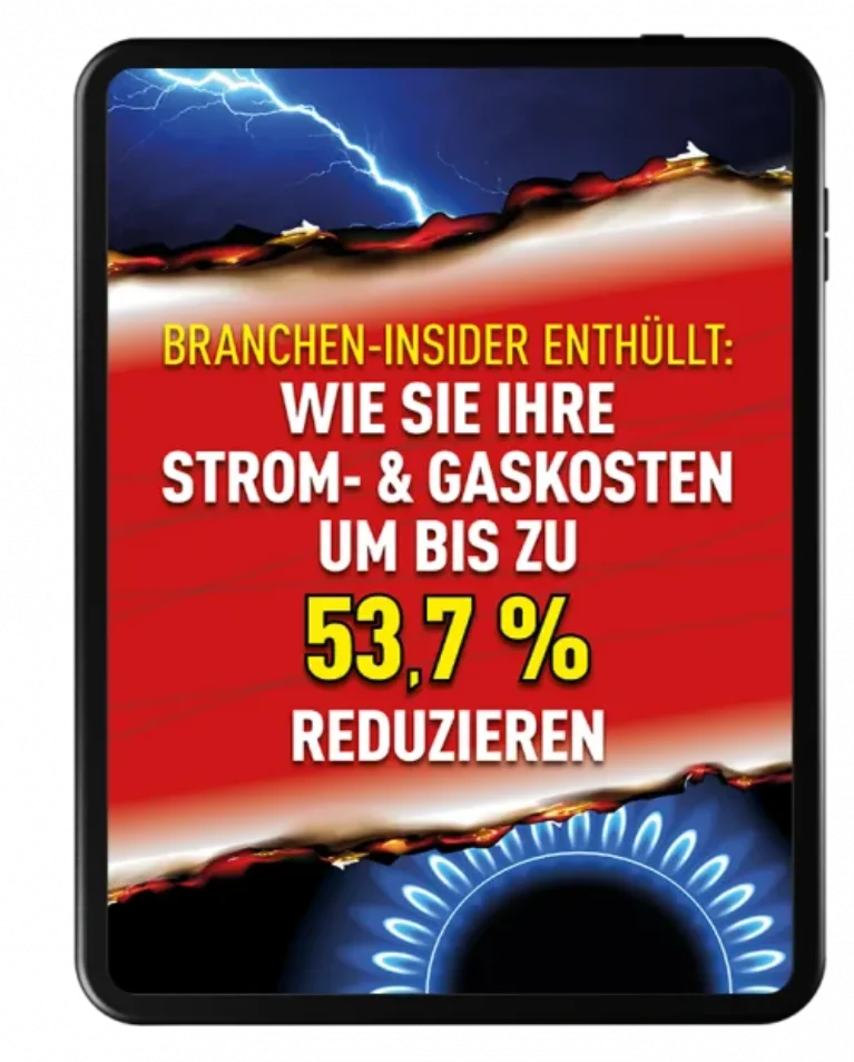 Energiekosten um bis zu 53,7 % senken – E-Book zum Energiesparen