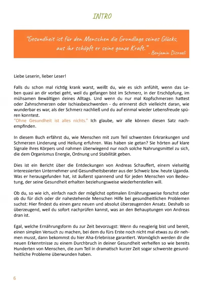 Intro-Seite E-Book Energienahrung wirkt Wunder
