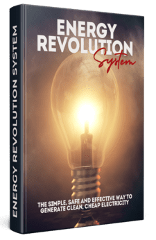 Energy Revolution System E-Book Cover mit leuchtender Glühbirne