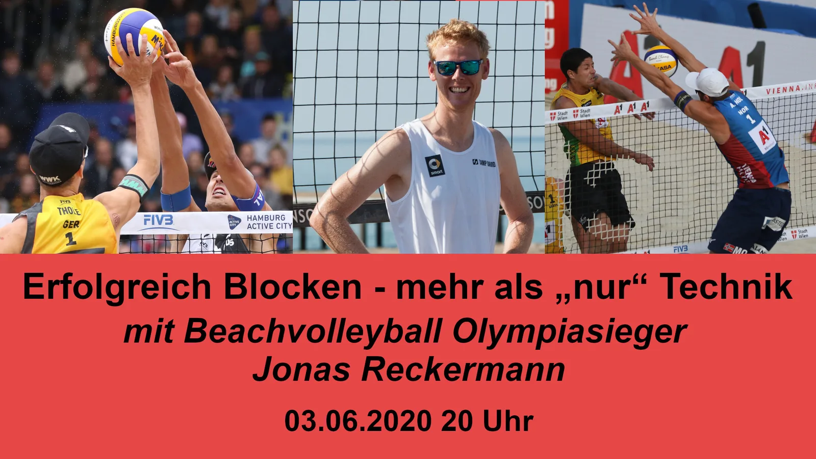 Hero-Banner zum Online-Kurs Erfolgreich Blocken mit Jonas Reckermann, Beachvolleyball-Olympiasieger, Kursstart 03.06.2020 20