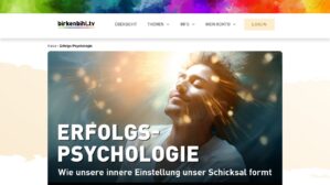 Erfolgs-Psychologie – Ansicht der Verkaufsseite