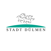Stadt Dülmen Logo mit Wappengrafik und Schriftzug