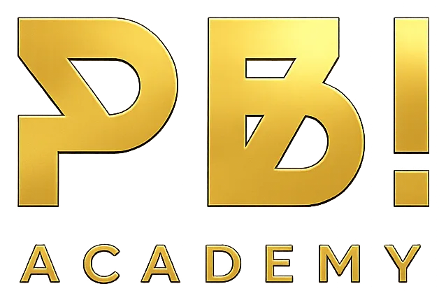 PB Academy Logo in Gold – Petra Binder Academy Wort-Bild-Marke