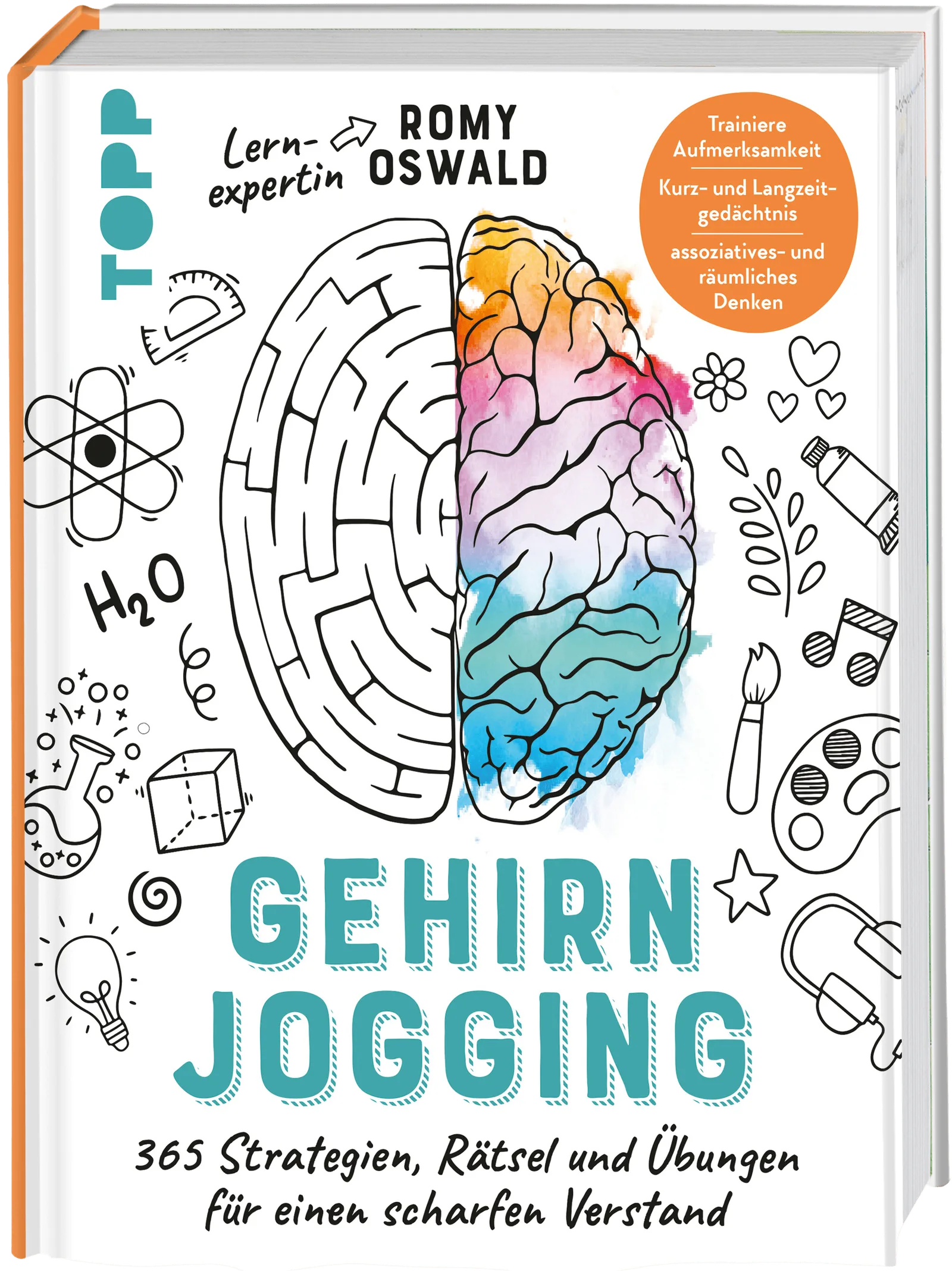 Buchcover Gehirnjogging von Lernxpert, Kursinhalt der Ausbildung